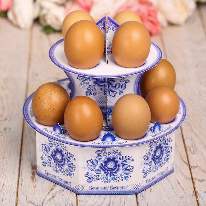 Подставка пасхальная на 12 яиц "Орнаментальная"