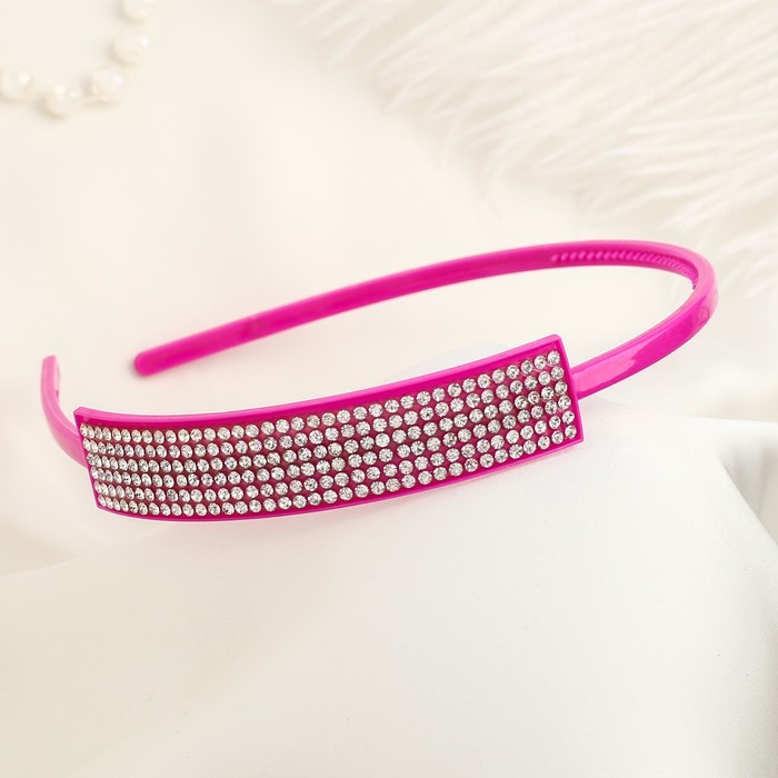 Ободок для волос "Стразинка" квадрат, микс