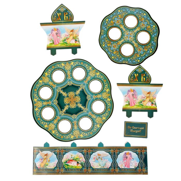 Подставка пасхальная на 12 яиц "Храм"