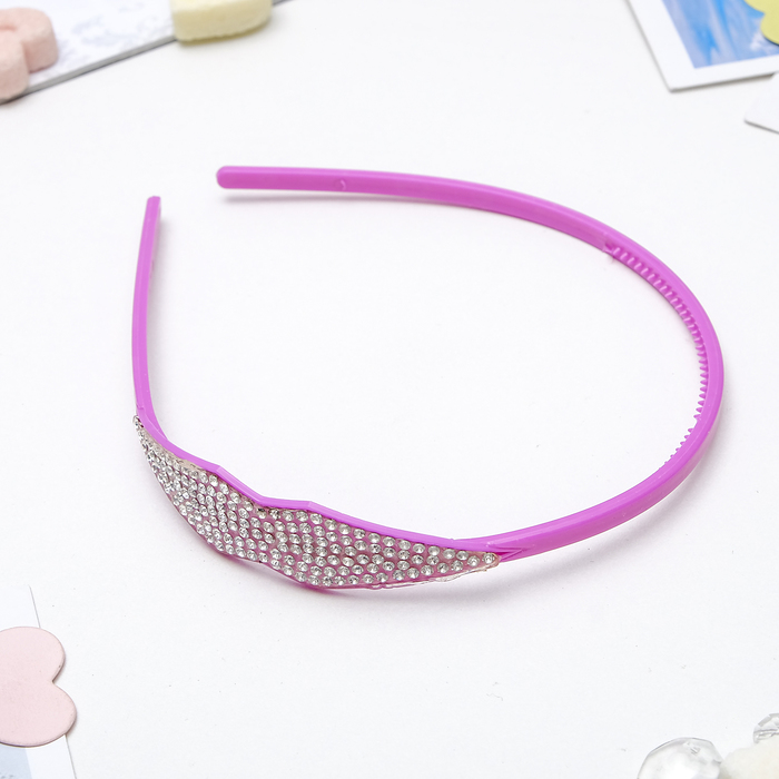 Ободок для волос "Стразинка" ромб, микс