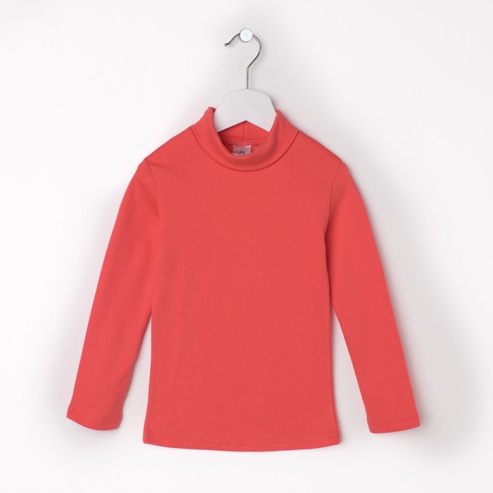 Водолазка для мальчика, рост 116 см, цвет коралловый 418/2
