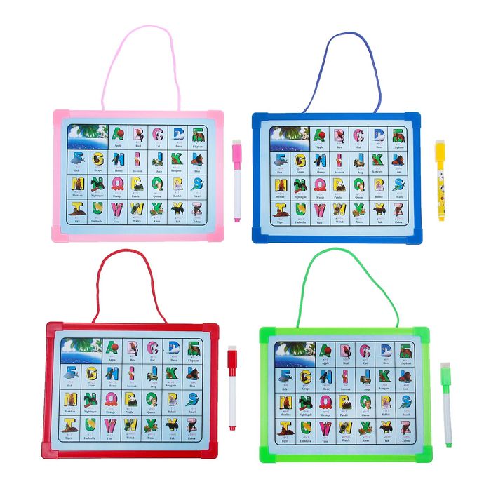 Доска для рисования "Радуга", маркер со стиралкой, цвета МИКС