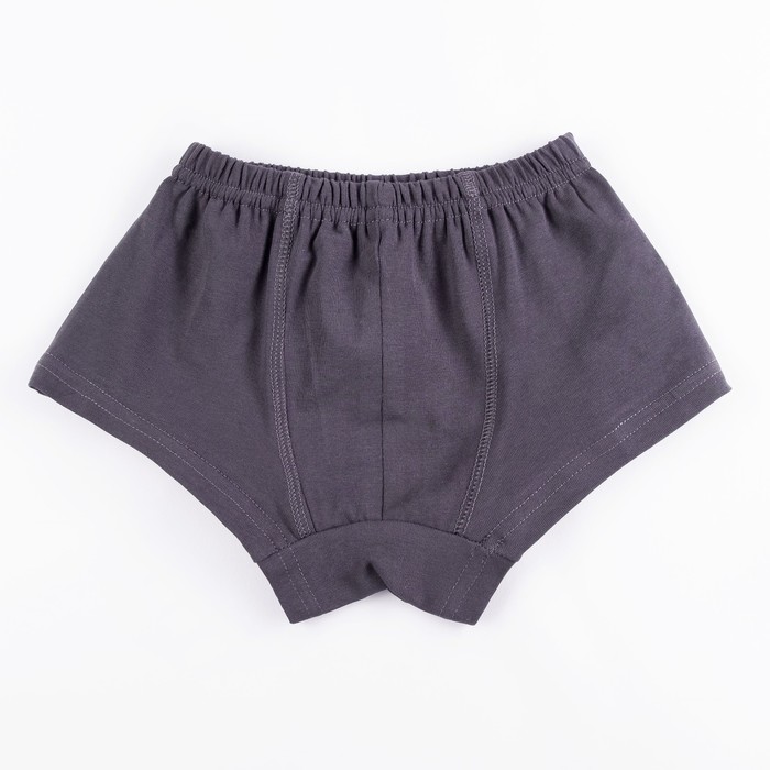 Трусы-боксеры для мальчика, размер 26, цвет тёмно-серый 410/5