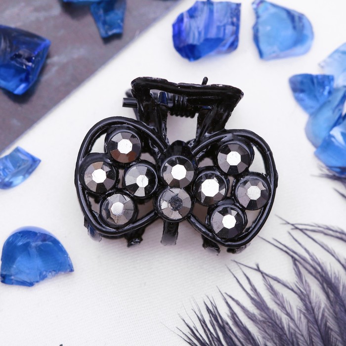 Краб для волос "Ночь" 2,5 см бантик