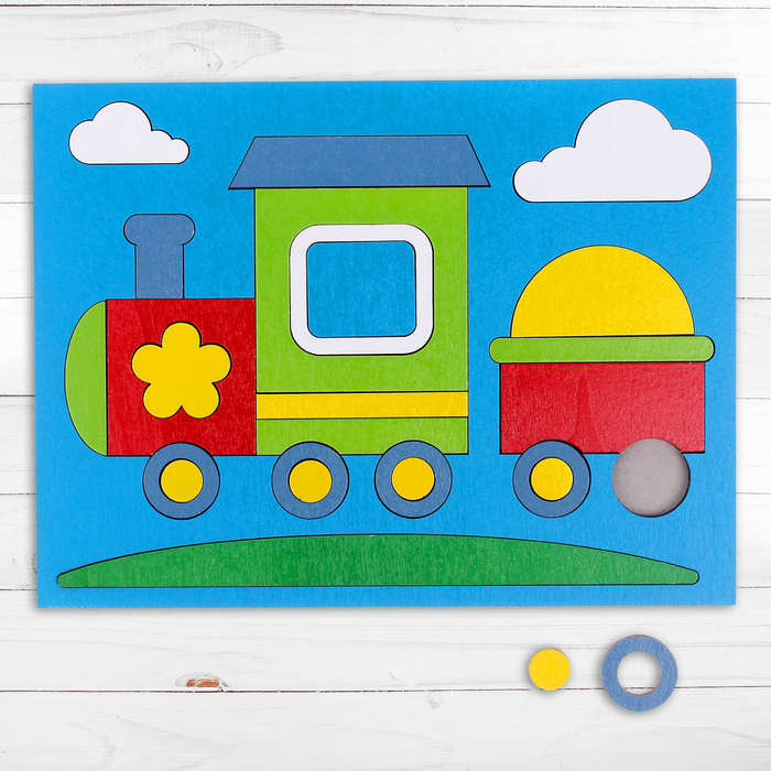 Головоломка "Собери картинку: паровозик" 24 элемента