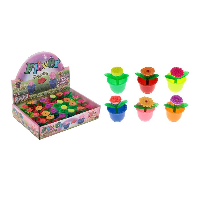 Растущие животные "Цветы в горшке ", МИКС