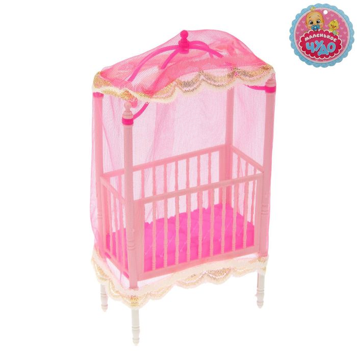 Кровать для пупса с балдахином