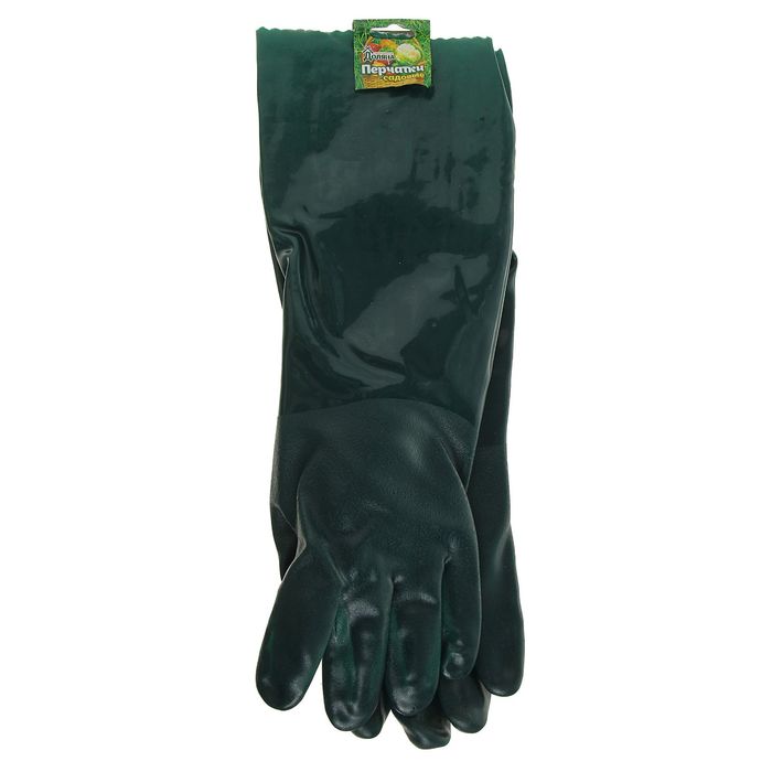 Перчатки хозяйственные, бронированные, с тройным нитриловым обливом