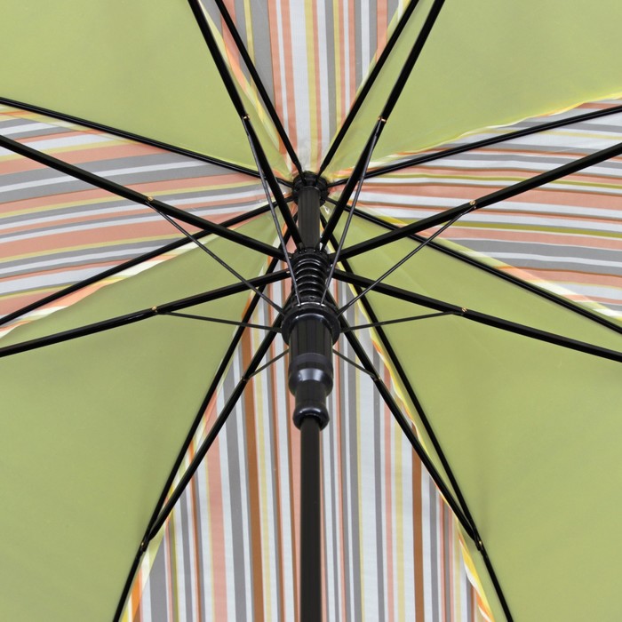 Зонт-трость "Полоска", полуавтоматический, R=55см, цвет жёлтый