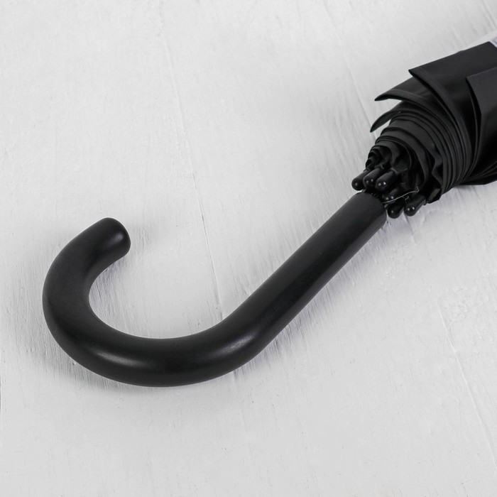 Зонт-трость "Париж", полуавтоматический, R=41см, цвет бежевый/чёрный