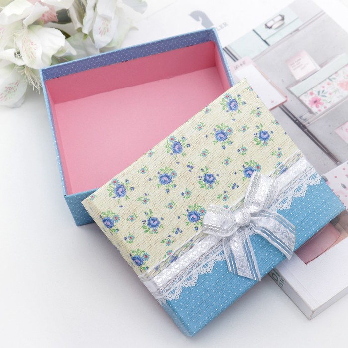 Коробка подарочная "Нежность", 14,5 х 12 х 5 см