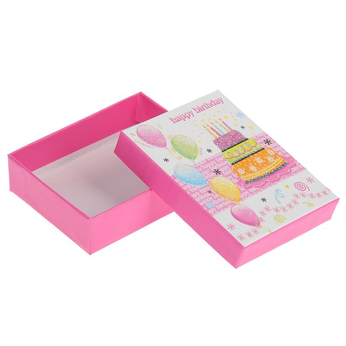 Коробка подарочная "Праздник", 9,5 х 9,5 х 2,5 см