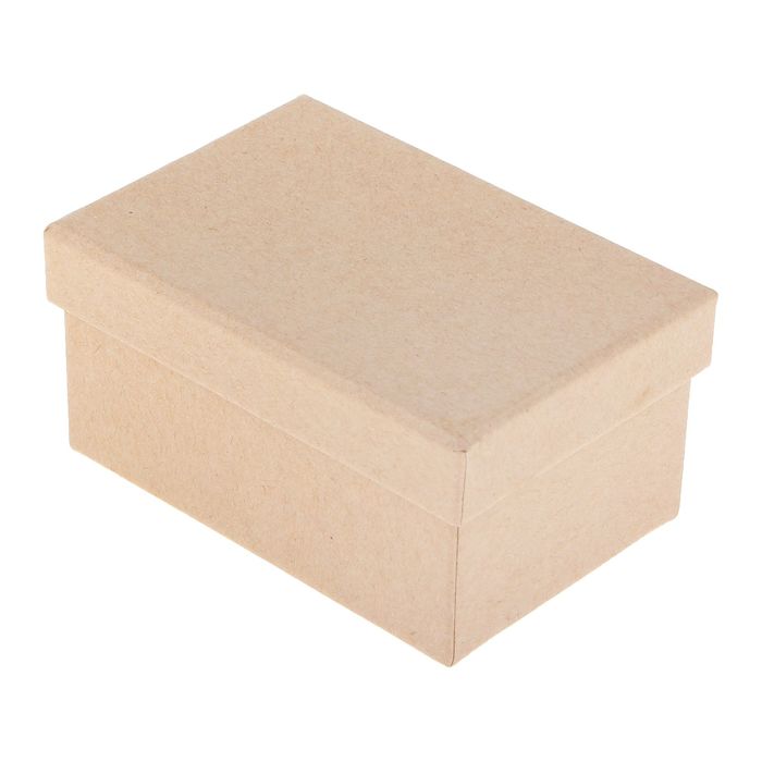 Основа для творчества и декорирования из папье-маше "Шкатулка - прямоугольник" 5,4*8*4