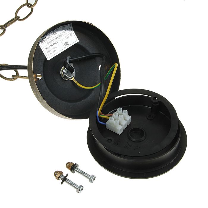 Светильник TDM садово-парковый "Прованс" 100 Вт, подвес, шагрень/бронза Е27, SQ0330-0092