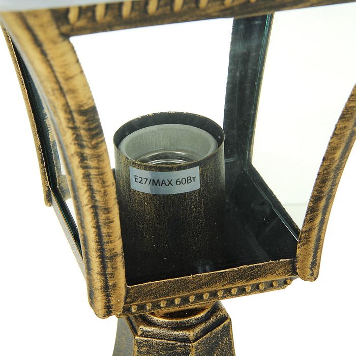 Светильник TDM садово-парковый "Глазурь" 60 Вт, стойка, прозрачное/бронза, Е27, SQ0330-0328