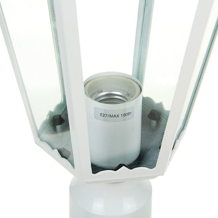 Светильник TDM 6100-23 садово-парковый шестигранник, 100Вт, на опору, белый, SQ0330-0068