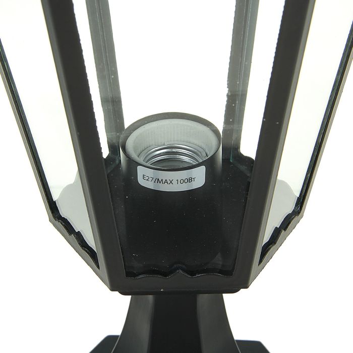 Светильник TDM 6100-04 садово-парковый шестигранник, 100Вт, стойка, черный, SQ0330-0009