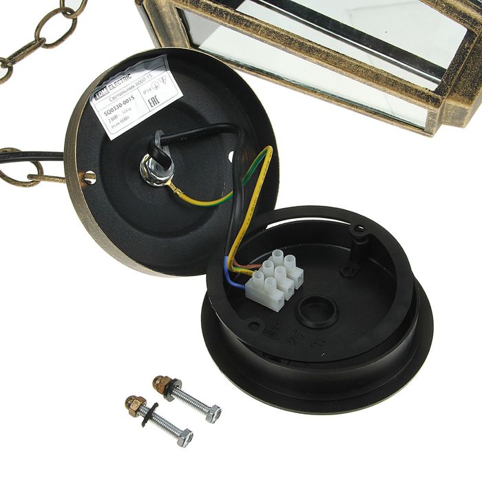 Светильник TDM 6060-15 садово-парковый шестигранник, 60Вт, подвес, бронза, SQ0330-0015