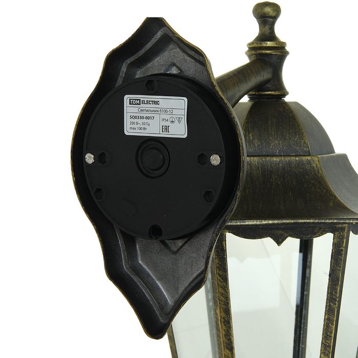 Светильник TDM 6100-12 садово-парковый шестигранник, 100Вт, вниз, бронза, SQ0330-0017