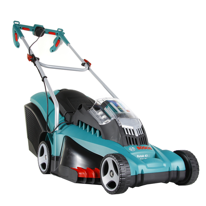 Газонокосилка Bosch Rotak 43 li (06008A4507), аккуму., 36 В, 2х4 Ач, ширина 43 см, 600 м2