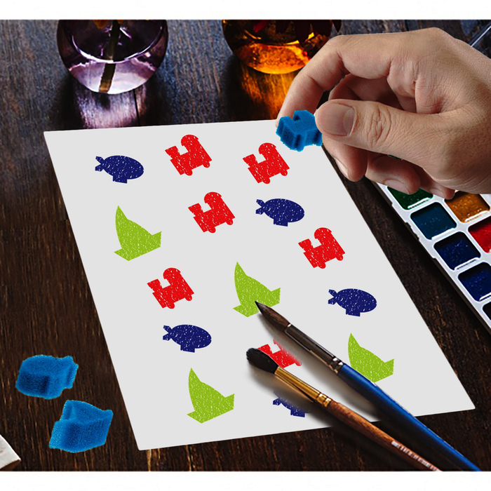 Набор штампов из поролона "Транспорт"