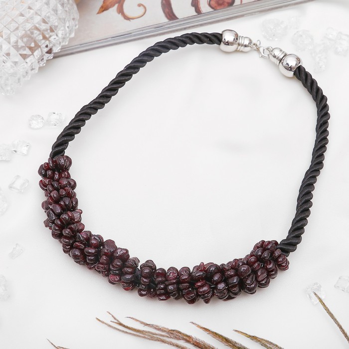 Колье жгут "Гранат", 45см