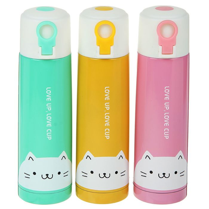 Термос Love up love cup, 500 мл, 6 ч, 201 сталь, микс