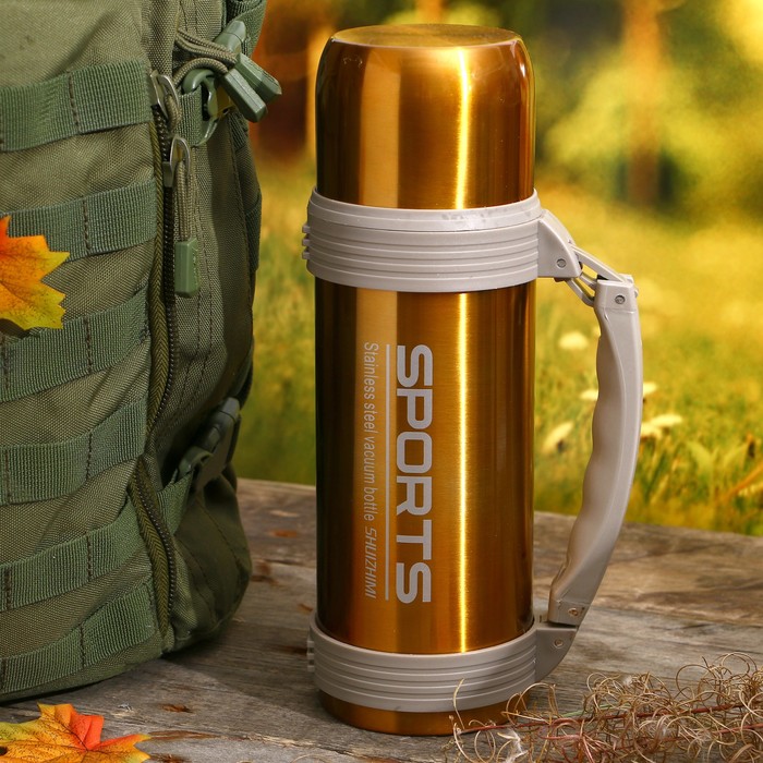 Термос Sport, 1200 мл, 20 ч, 201 сталь, микс