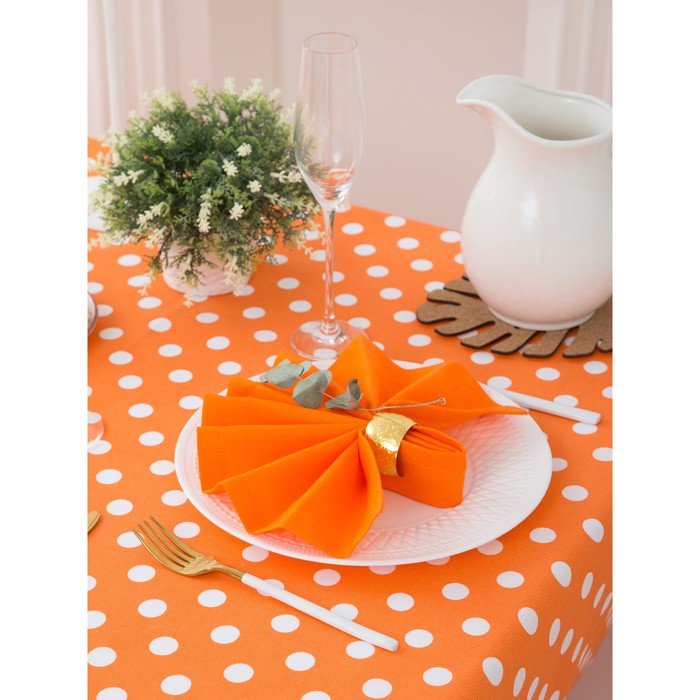 Набор столовый "Этель" Яркий цитрус (вид2) скатерть 150х200 см, салфетка 40х40 см 8 шт., рогожка