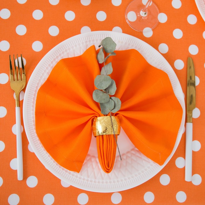 Набор столовый "Этель" Яркий цитрус (вид2) скатерть 150х200 см, салфетка 40х40 см 8 шт., рогожка