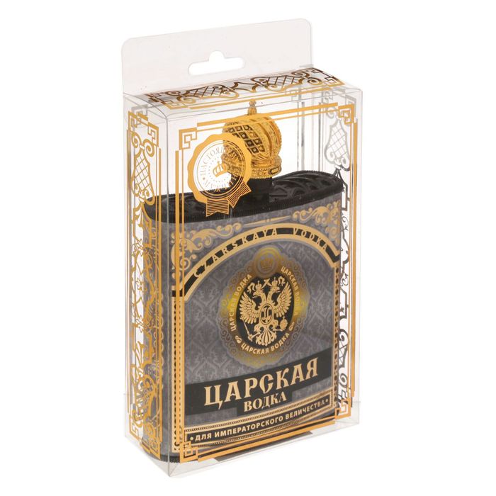 Фляжка с крышкой "Царская водка", 210 мл