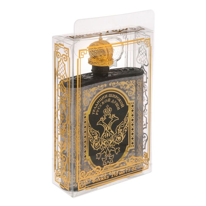 Фляжка с крышкой "Царская водка", 210 мл