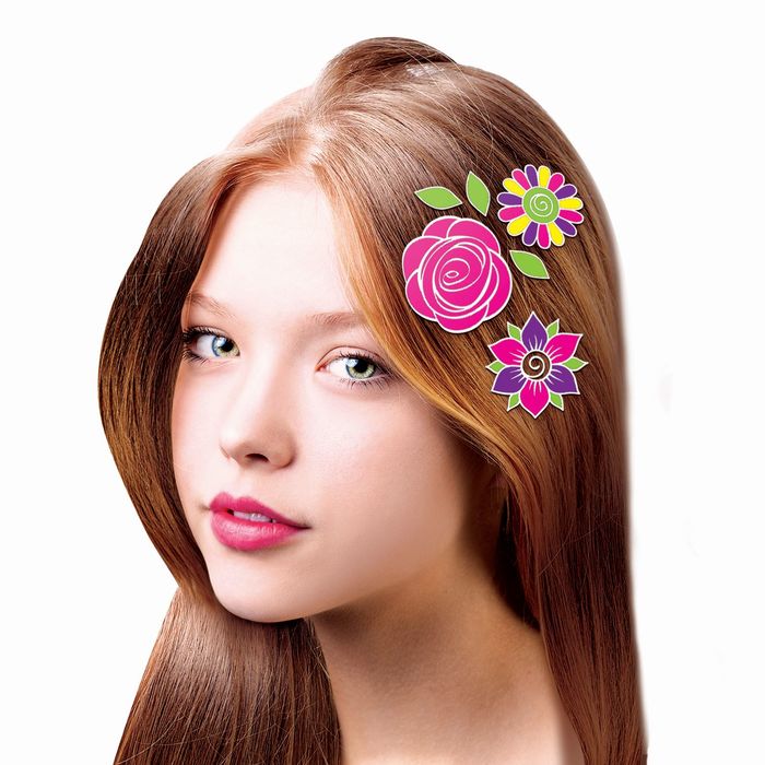 Набор для декорирования волос "Цветочки"