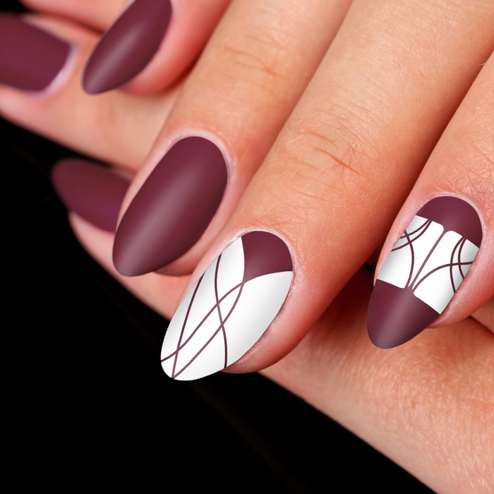 Декоративная наклейка-скотч для ногтей "Узор", цвет золотой