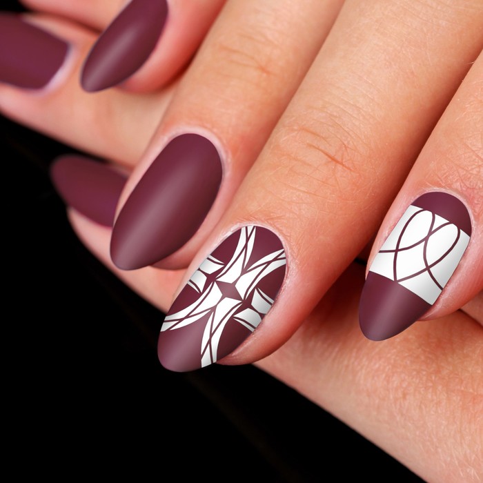 Декоративная наклейка-скотч для ногтей "Узор", цвет золотой