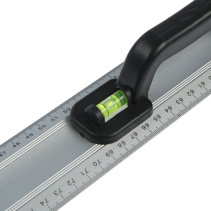 Линейка-уровень TUNDRA, металлическая, пластиковая ручка, 2 глазка, 1200 мм