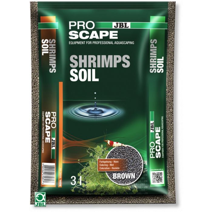 Грунт питательный JBL ProScape ShrimpsSoil Brown для аквариумов с креветками, коричн. 3 л