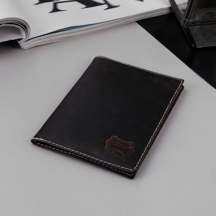 Обложка для автодокументов, 5 карманов для карт, пулап, трюфель