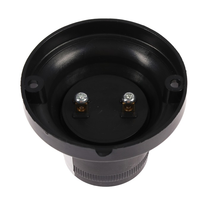 Патрон накладной Ecola, прямой, E27, Черный