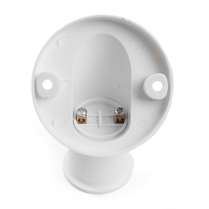 Патрон накладной Ecola, наклонный, E27, Белый