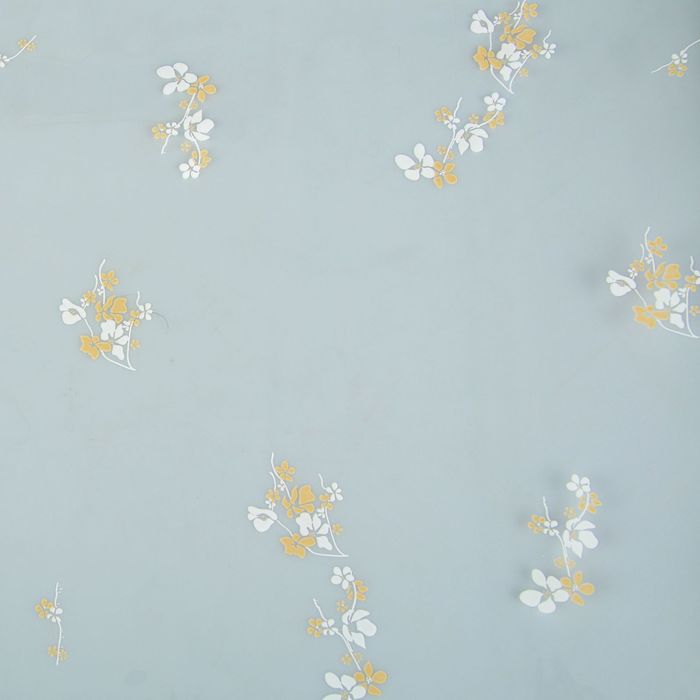 Пленка для цветов "Анютины глазки" 700 мм х 6 м, 40 мкм, бело-кремовая