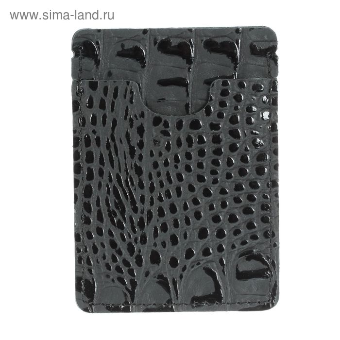 

Футляр для карт, кайман, цвет чёрный
