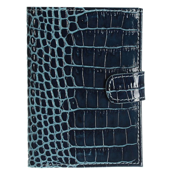 Обложка для автодокументов, отдел для паспорта, цвет бирюзовый