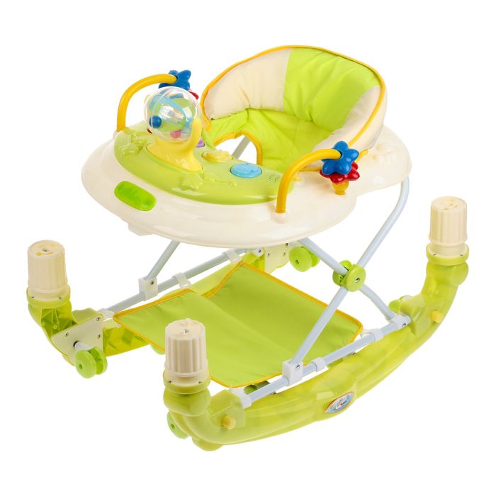 Ходунки-качалка, музыкальные и световые эффекты, цвета МИКС