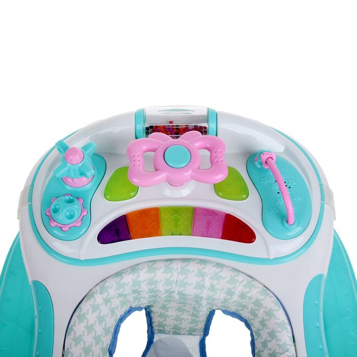 Ходунки «Бантик» с ручкой, музыкальные и световые эффекты, цвета МИКС