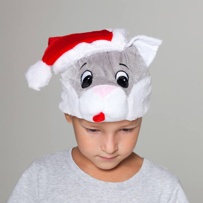 Карнавальная шапка "Кот в колпаке", р-р 52-57 см