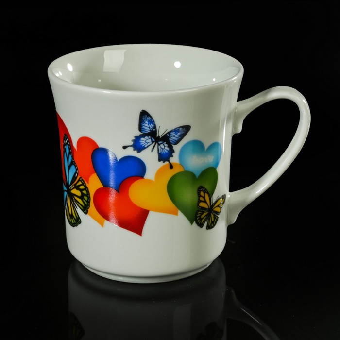 Кружка 340 мл "Лунная. Валентинки"