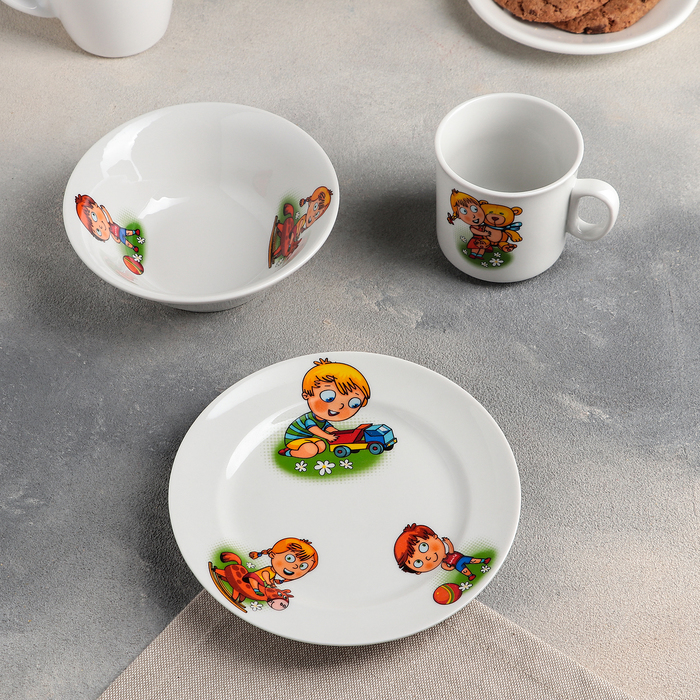 Набор посуды 3 предмета "Идиллия. Детство"