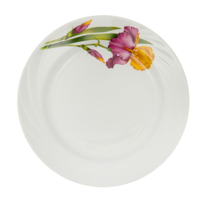 Тарелка мелкая 20 см "Голубка. Ирисы"