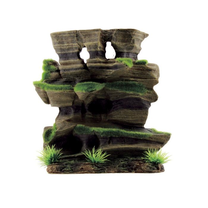 Композиция декоративная ArtUniq Mossy Figured Rock M Фигурная скала со мхом, 20,5x8,5x20,5см